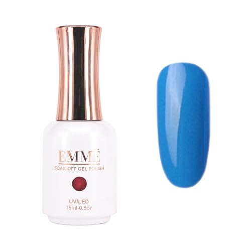 CÔEM - Premium Gel UV Nagellack langanhaltend für UV-Lampe - Gellack Shellac über 400 Farben - Professioneller & Glänzender Look - Nail Polish schnelltrocknend & deckend - Gelnagellack 15ml GP116 blau von CÔEM