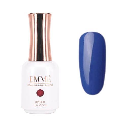 CÔEM - Premium Gel UV Nagellack langanhaltend für UV-Lampe - Gellack Shellac über 400 Farben - Professioneller & Glänzender Look - Nail Polish schnelltrocknend & deckend - Gelnagellack 15ml GP118 blau von CÔEM