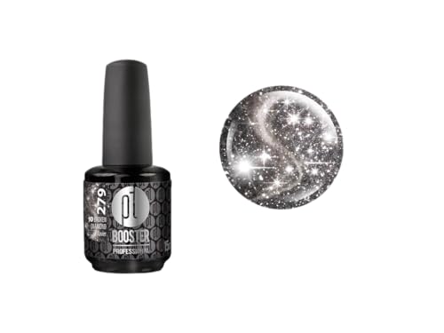 Platinum - Premium Gel UV Nagellack extra langanhaltend für UV- und LED-Lampe - BOOSTER Color Gellack 400 Farben - Nail Polish schnelltrocknend - Gelnagellack 15ml No.279 schwarz/silber glitzer von CÔEM