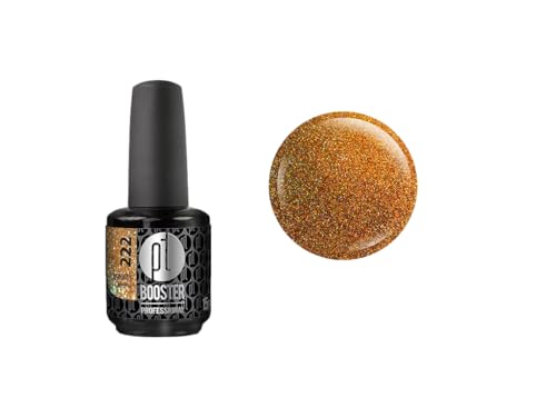 Platinum - Premium Gel UV Nagellack extra langanhaltend für UV- und LED-Lampe - BOOSTER Color Gellack über 400 Farben Nail Polish schnelltrocknend & deckend - Gelnagellack 15ml No.222 metallic orange von CÔEM