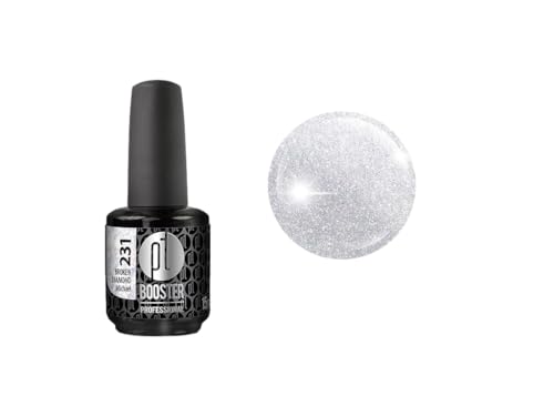 Platinum - Premium Gel UV Nagellack extra langanhaltend für UV- und LED-Lampe - BOOSTER Color Gellack über 400 Farben - Nail Polish schnelltrocknend & deckend - Gelnagellack 15ml No.231 glitzer silber von CÔEM