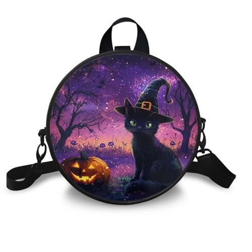 COEQINE Bedruckte Umhängetasche, Handy-Umhängetasche, Geldbörse, Leder, Geldbörse, für Damen, Mädchen, Teenager, wasserdicht, Hexenkatze lila Galaxie COEQINE Bedruckte Umhängetasche, Handy-Umhängetasche, Geldbörse, Leder, Geldbörse, für Damen, Mädchen, Teenager, wasserdicht, Hexenkatze lila Galaxie von COEQINE
