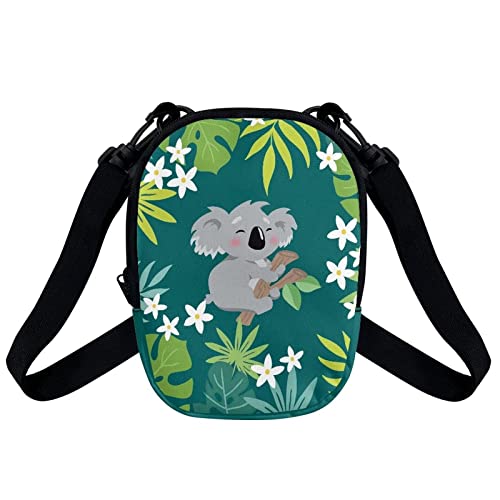 COEQINE Crossbody-Tasche für Damen, Handy-Geldbörsen, niedliche Kuriertasche, Mädchen, Handtasche, Umhängetaschen, wasserdicht, Koala von COEQINE