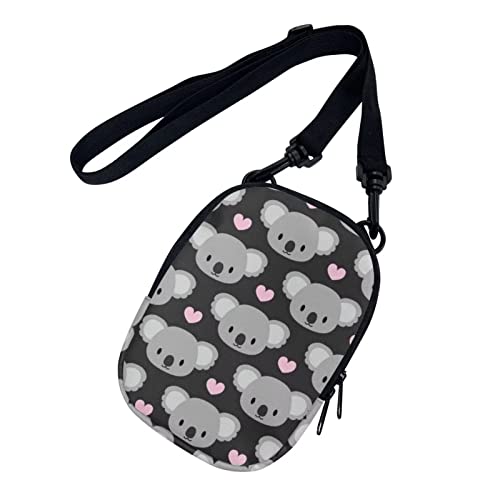 COEQINE Crossbody-Tasche für Frauen Kleine Geldbörsen Messenger Bag für Frauen Mädchen Reise Mini Handtasche Schultertaschen Wasserdicht, Koala von COEQINE