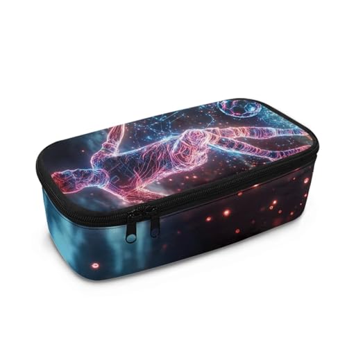 COEQINE Federmäppchen für Jungen, mit Reißverschluss, großes Fassungsvermögen, für Schreibwaren, Stiftfach für Schulanfang von COEQINE