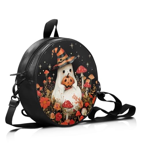 COEQINE Kleine Damen-Umhängetasche, Handytasche, Kuriertasche, Schultertasche, Ghost Pumpkin Mushroom COEQINE Kleine Damen-Umhängetasche, Handytasche, Kuriertasche, Schultertasche, Ghost Pumpkin Mushroom von COEQINE