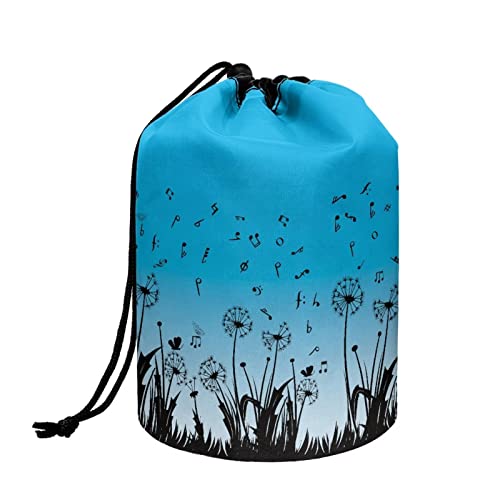 COEQINE Make-up-Taschen mit Kordelzug, große Kapazität, Kosmetiktasche für Damen, Kulturbeutel, Löwenzahnnoten von COEQINE