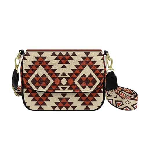 COEQINE Pinke Umhängetasche für Damen, Halloween-Geldbörse für Damen, Goth-Thema, Bauchtasche, Brusttaschen für Reisen, Aztec von COEQINE