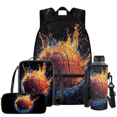COEQINE Schulrucksack für Jungen 4-6 8-12 Jugendliche mit Lunchbox 1. Klasse Schulranzen Set für Jungen 9 coole Sportgeschenke Liebesgeschenke 4 Stück, 3D-Baseball COEQINE Schulrucksack für Jungen 4-6 8-12 Jugendliche mit Lunchbox 1. Klasse Schulranzen Set für Jungen 9 coole Sportgeschenke Liebesgeschenke 4 Stück, 3D-Baseball von COEQINE
