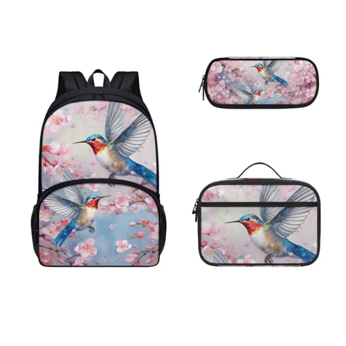 COEQINE Sunflower Cute Dogs Rucksack und Lunchtasche Set für Mädchen 6-8 Jahre Vorschule Kleinkind Mädchen Lunchbox und Federmäppchen Große Kapazität für Grundschule Rucksack 3 Pack, Ästhetische von COEQINE