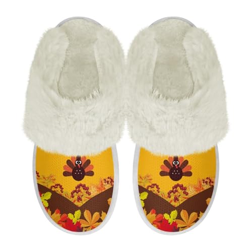 COEQINE Weihnachtliche Hausschuhe für Damen, Größe 36–47, flauschige Hausschuhe, warm, gemütlich, weich, für den Winter, als Geschenk, Fall Thanks Giving Day Maple Leaf, 44/46 EU COEQINE Weihnachtliche Hausschuhe für Damen, Größe 36–47, flauschige Hausschuhe, warm, gemütlich, weich, für den Winter, als Geschenk, Fall Thanks Giving Day Maple Leaf, 44/46 EU von COEQINE