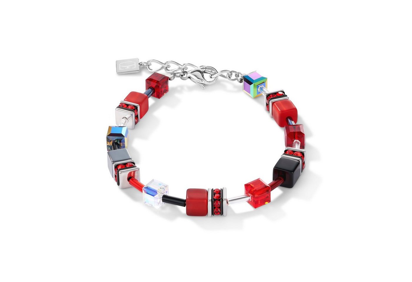 COEUR DE LION Armband 4014/30-0312 Armband Damen Rot Hämatit Edelstahl von COEUR DE LION