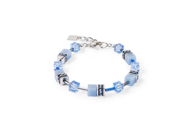 COEUR DE LION Armband Schmuck Edelstahl GeoCUBE® Iconic Mono Würfelkette, Made in Germany - mit Swarovski® Kristall, Strassstein, Schmucksteinen von COEUR DE LION