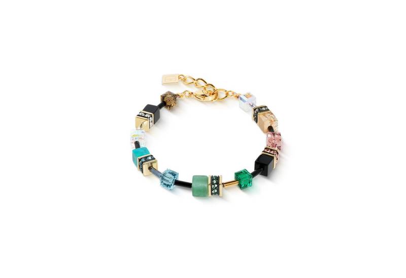 COEUR DE LION Armband Schmuck Edelstahl GeoCUBE® Iconic Precious Würfelkette, Made in Germany - mit Swarovski® Kristall, Strassstein, Schmucksteinen von COEUR DE LION