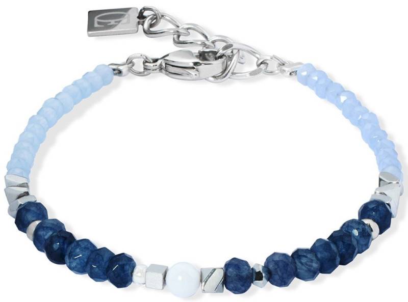 COEUR DE LION Armband Schmuck Edelstahl Armkette Amulett Modern Future Würfelkette, Made in Germany - mit Schmucksteinen von COEUR DE LION