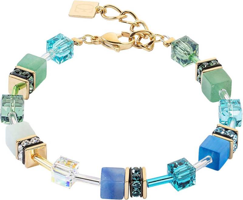 COEUR DE LION Armband Schmuck Edelstahl GeoCUBE® Iconic Precious Würfelkette, Made in Germany - mit Swarovski® Kristall, Strassstein, Schmucksteinen von COEUR DE LION
