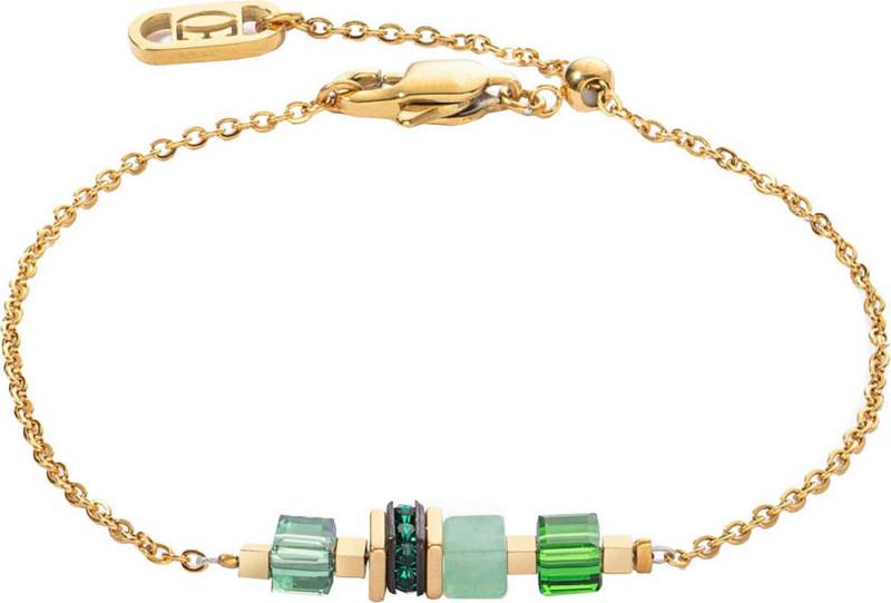 COEUR DE LION Armband Schmuck Edelstahl GeoCUBE® Mini Cubes & Chain Würfelkette, Made in Germany - mit Swarovski® Kristall, Strassstein, Schmucksteinen von COEUR DE LION