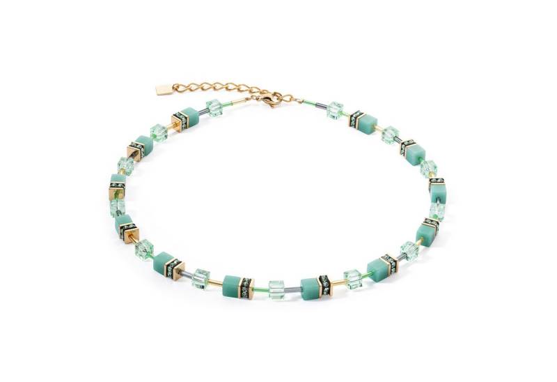 COEUR DE LION Collier Schmuck Edelstahl GeoCUBE® Iconic Mono Würfelkette, Made in Germany - mit Swarovski® Kristall, Strassstein, Schmuckstein von COEUR DE LION