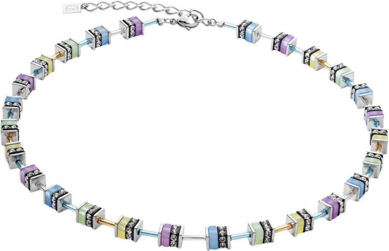COEUR DE LION Collier Edelstahl Classic Polaris und Classic Pastel Würfelkette, Made in Germany - mit Polaris, Strassstein von COEUR DE LION