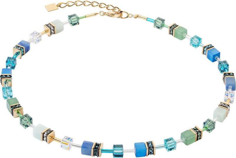 COEUR DE LION Collier GeoCUBE® Iconic Precious Halskette Würfelkette, Made in Germany - mit Swarovski® Kristall, Strassstein, Schmuckstein von COEUR DE LION
