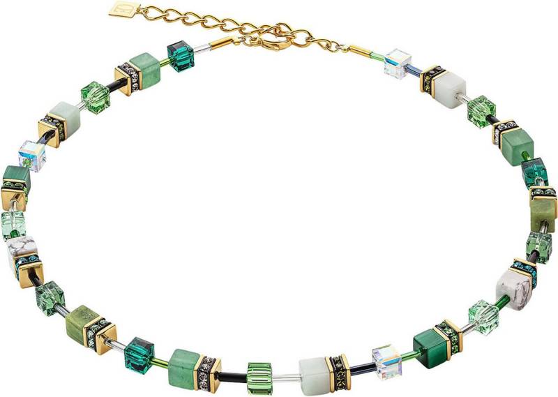 COEUR DE LION Collier GeoCUBE® Iconic Precious Halskette Würfelkette, Made in Germany - mit Swarovski® Kristall, Strassstein, Schmuckstein von COEUR DE LION