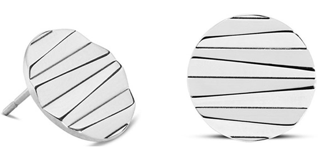 COEUR DE LION Paar Ohrstecker Schmuck Geschenk Edelstahl Würfelkette von COEUR DE LION