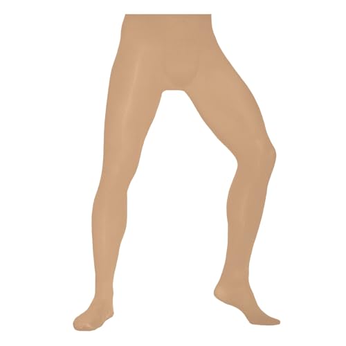 COFI 1453 Herrenstrumpfhose Rocky 60 Den Natural Mikrofaser Leggings Natural M/L von COFI 1453