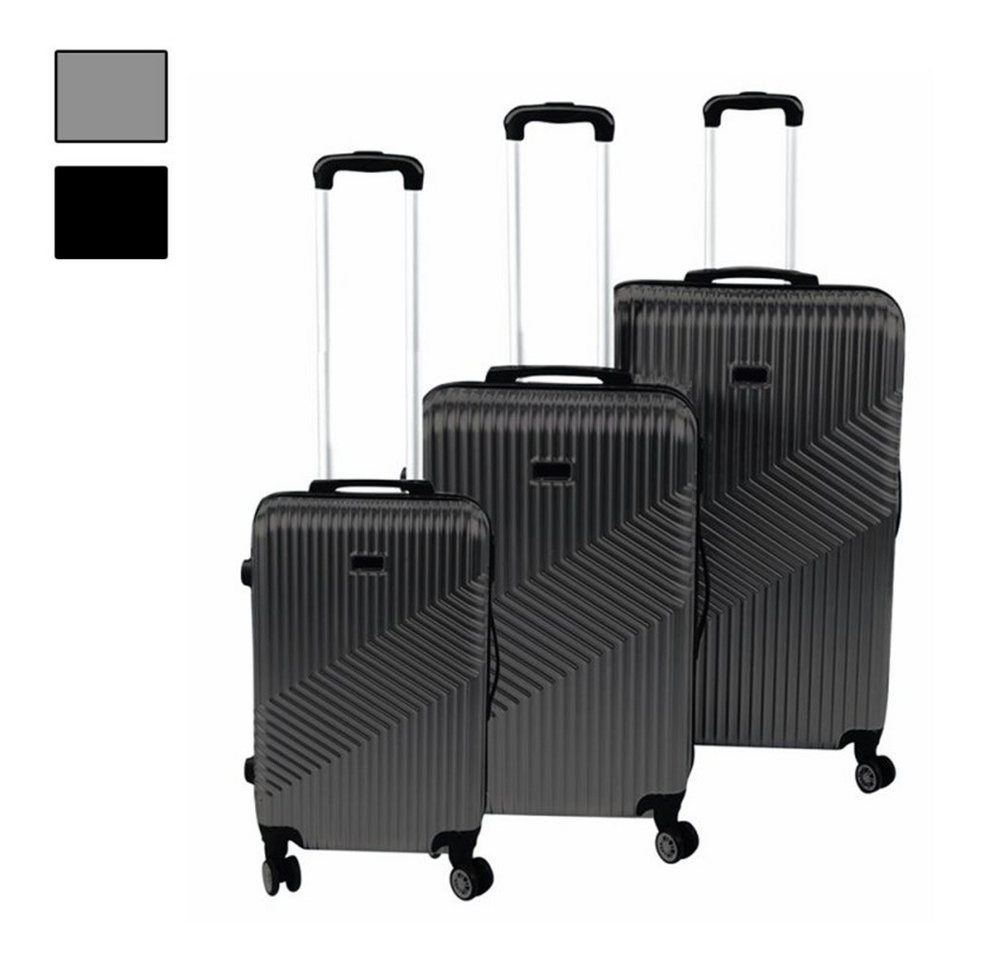 COFI 1453 Kofferset Reisekoffer ABS Hartschale 3-er Set schwarz von COFI 1453