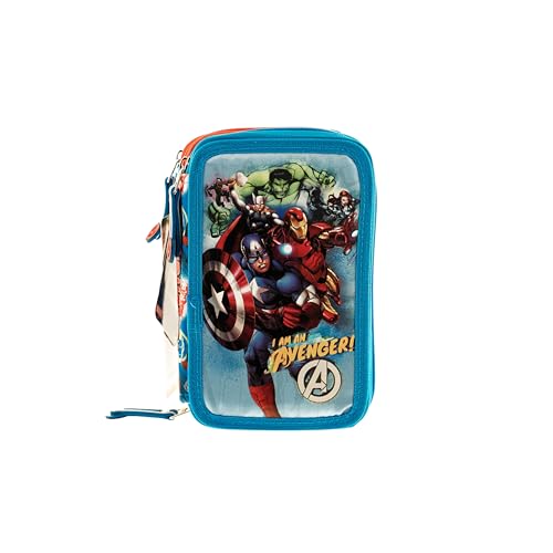 COFI 1453 Marvel Federmappe Kinder-Etui Avengers Etui mit Inhalt von COFI 1453