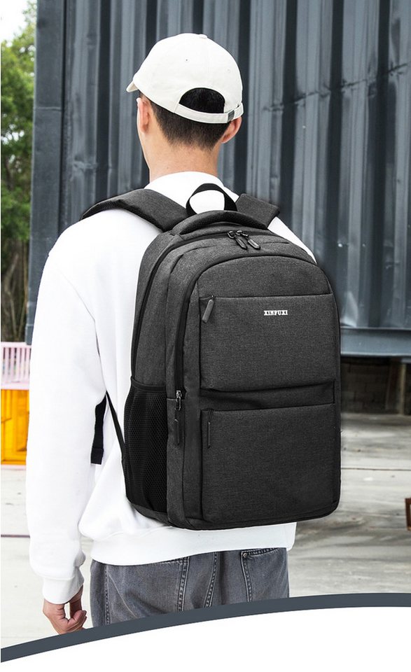 COFI 1453 Reiserucksack Rucksack Reisetasche mit 4 Fächer + 2 Seitentaschen 33x23x48 cm von COFI 1453