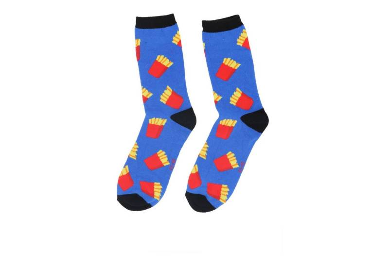 COFI 1453 Socken 3er-Pack – Lustige Pommes-Motiv Socken in Größe 39-42 von COFI 1453