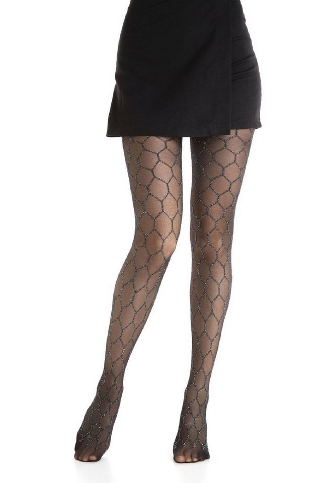 COFI 1453 Strumpfhose Schwarze Damen-Strumpfhose 40 Den – Elegantes Design mit feinem Muster von COFI 1453