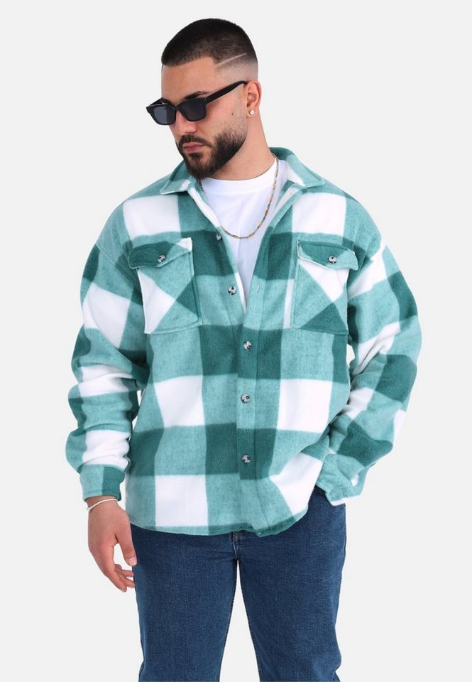 COFI Casuals Hemdjacke Herren Fleece Hemdjacke von COFI Casuals