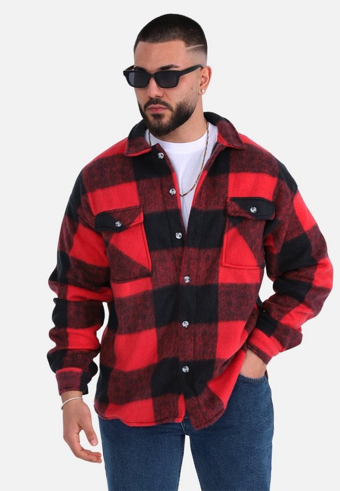 COFI Casuals Hemdjacke Herren Fleece Hemdjacke von COFI Casuals