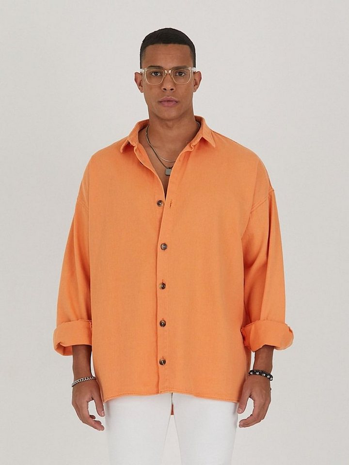 COFI Casuals Jeanshemd Jeanshemd Oversize Cotton Hemd 100% Baumwolle von COFI Casuals
