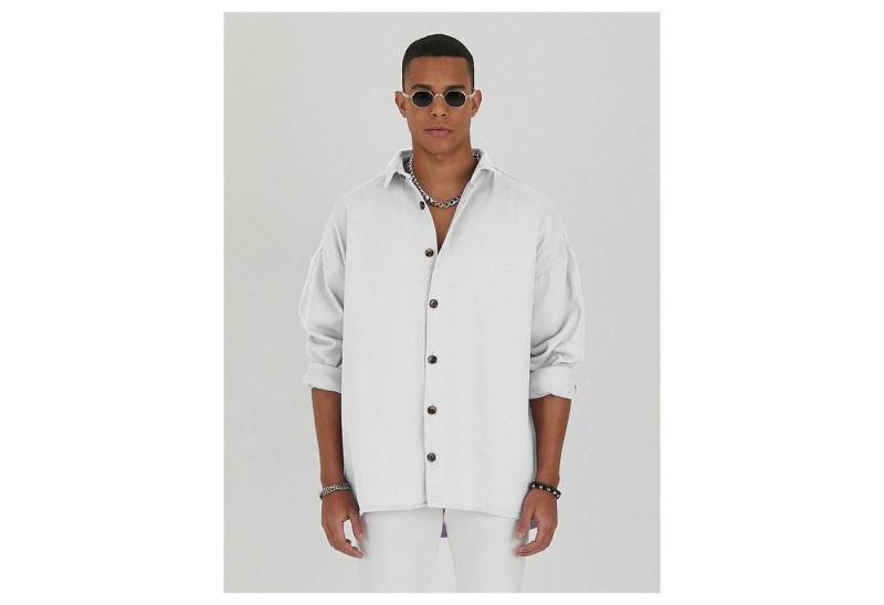 COFI Casuals Jeanshemd Jeanshemd Oversize Cotton Hemd 100% Baumwolle von COFI Casuals