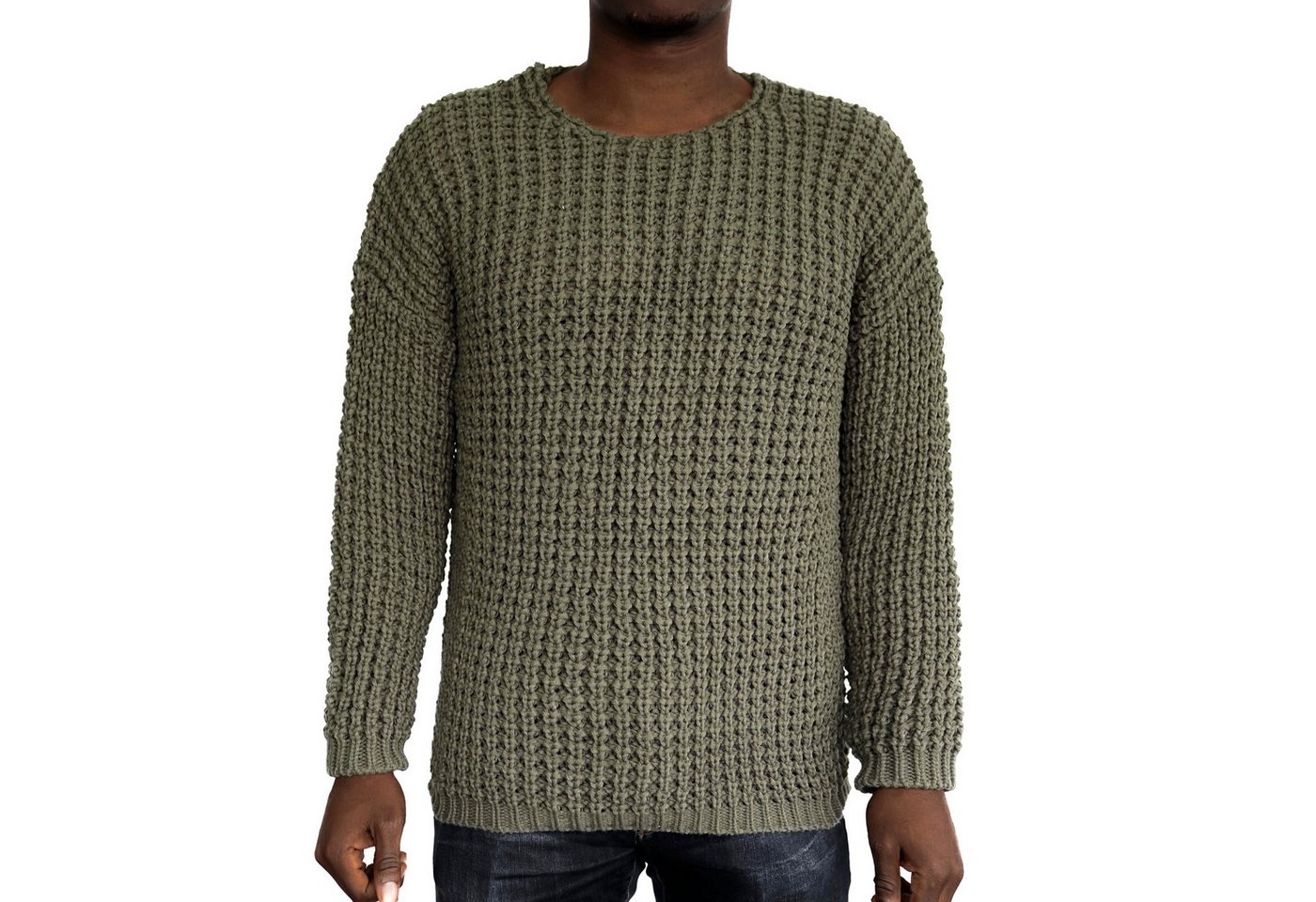 COFI Casuals Strickpullover Casual Herren Strickpullover mit Rundhals-Ausschnitt von COFI Casuals