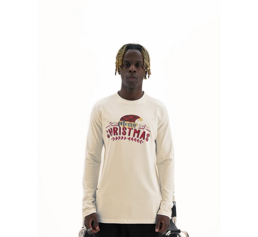 COFI Casuals Weihnachtssweatshirt Oversize Weihnachts-Sweatshirt in Creme - Unisex, 100% Baumwolle (1-tlg) von COFI Casuals