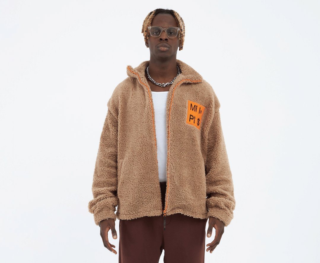 COFI Casuals Winterjacke Teddy Jacket Money Is Paper Jacke Oversize Zipper von COFI Casuals