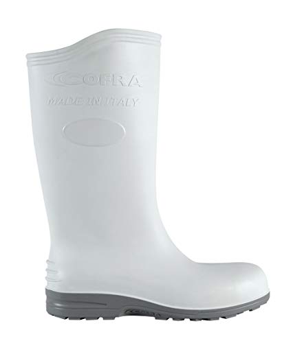 COFRA ECLYPSE S4 FO SR Größe Stiefel PVC/Nitril Weiß/Perle - Zehenkappe Arbeitsstiefel Sicherheitsschuhe, Weiß, 44 EU von COFRA