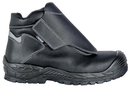 COFRA Fuse S3S Ci HRO FO SR Größe Schweißerschuhe aus schwarzem Leder/Textil. Schwarz/Folie APT Unfallschutz Arbeit Schweißer, Schwarz , 44 EU von COFRA