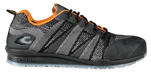 COFRA Leichter Sicherheitsschuh S1P SRC Fluent Mehreren Farben (40, Schwarz/Orange) von COFRA