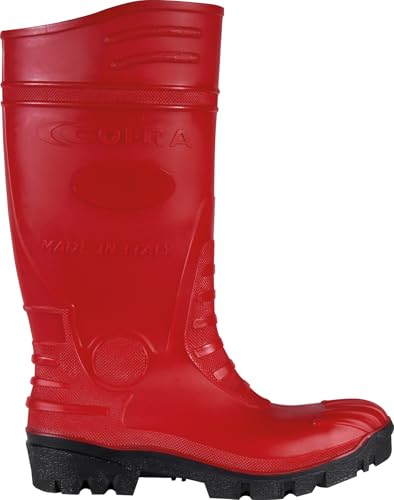 COFRA Tempest RED S5 CI LG SR 48 GRÖSSE 48 Rote PVC-Stiefel mit thermischer Zehenkappe und kältebeständiger Stahlzwischensohle, Sicherheitsstiefel von COFRA