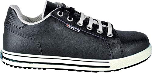 COFRA moderner Sicherheitsschuh, Throw S3 SRC, im Sneaker-Look aus der Old Glories Serie (42, schwarz - weiß) von COFRA