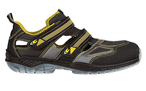 Cofra 30040-001.W41 ACE S1 P SRC Sicherheitssandalen, Schwarz/Gelb, Größe 41 von COFRA