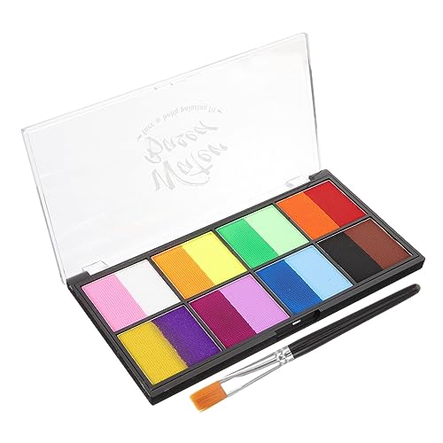 COHEALI 1 Set Decklack Gesichtsbemalung Gesichts-Make-Up-Farbe Gesichtsverzierungsfarbe Gesichtspigment Gesichtskörperbemalung Körperpigment Zeichnungsfarbe Cosplay-Pinsel Kosmetikzubehör von COHEALI