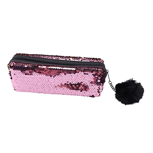 COHEALI 1stk Federmäppchenpaillettenfedermäppchenmakeuppencilcase Geldbörse Mit Pailletten Glitzerbeutel Mit Reißverschluss Federmäppchen Aus Pailletten Polyester Meerjungfrau Student von COHEALI