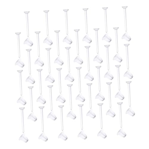 COHEALI 100 Paare Transparente Ohrring Verschlüsse aus Flexiblem Kunststoff Sichere Ohrstecker Stopper für Damen und Herren Langlebige DIY Schmuckzubehör Einfach Anzubringen und von COHEALI