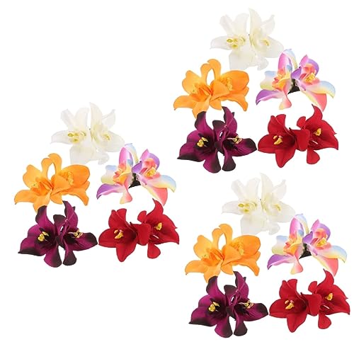 COHEALI 15 Stk Blumenhaarnadel Am Meer Kopfschmuck Mit Strandblumen Haarschmuck Für Teenager Hawaiianische Partygeschenke Plumeria-blumenclip Haarnadel Strandresort Die Blumen Stoff von COHEALI