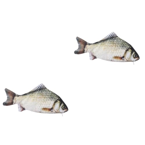 COHEALI 2 Stück Simulierter Fisch Stiftbeutel Stiftbehälter Schreibwarenhalter Federmäppchen Kreativer Stiftbeutel Stiftaufbewahrungsbeutel Fischform Stiftbeutel Stiftbeutel von COHEALI
